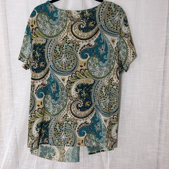 Y2K 70’s vibe,retro,Notations,blouse ,2X,Tribal Vintage,stretchy,boho,wood,beads - Picture 7 of 13